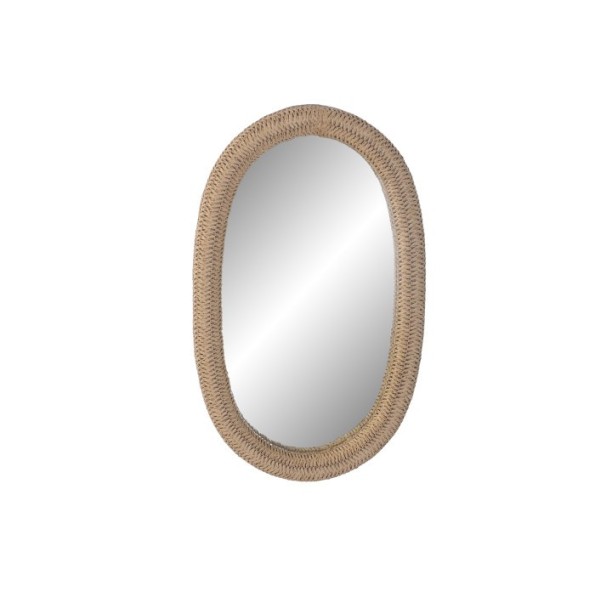 ESPEJO RATAN CRISTAL 41X4X67 NATURAL
