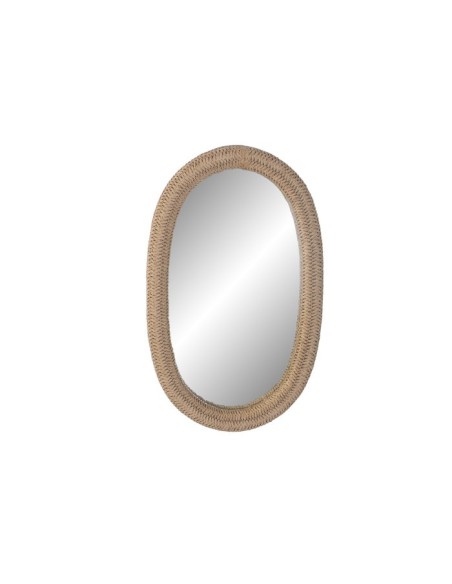 ESPEJO RATAN CRISTAL 41X4X67 NATURAL