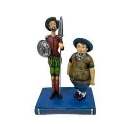 FIGURA RESINA 11.5X7X17.5 QUIJOTE MULTICOLOR