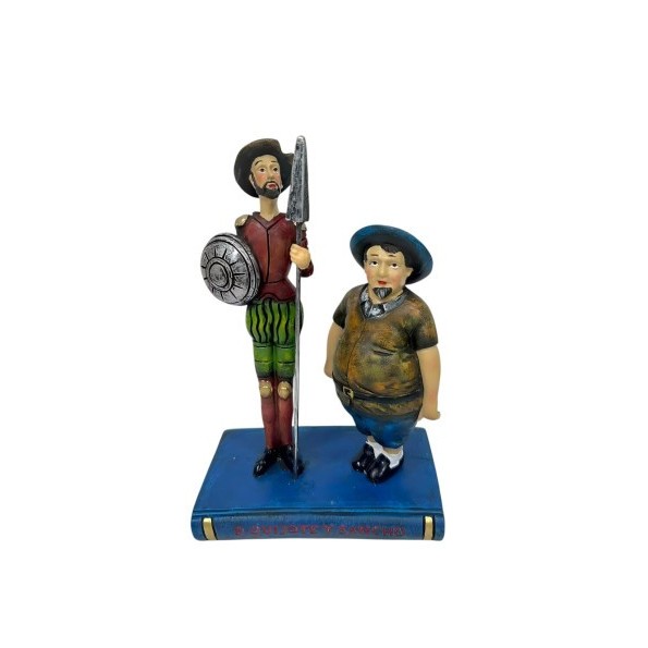 FIGURA RESINA 11.5X7X17.5 QUIJOTE MULTICOLOR