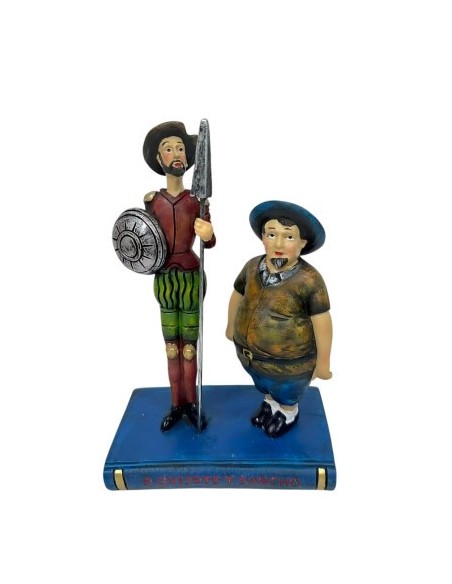 FIGURA RESINA 11.5X7X17.5 QUIJOTE MULTICOLOR