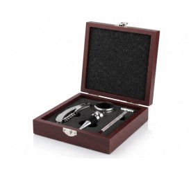 VINO SET 5 MDF INOX 15X17X5 GRANATE