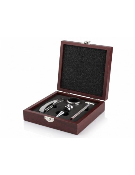 VINO SET 5 MDF INOX 15X17X5 GRANATE