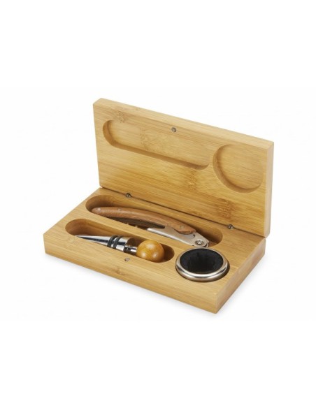 VINO SET 4 BAMBU INOX 16X9X3 NATURAL