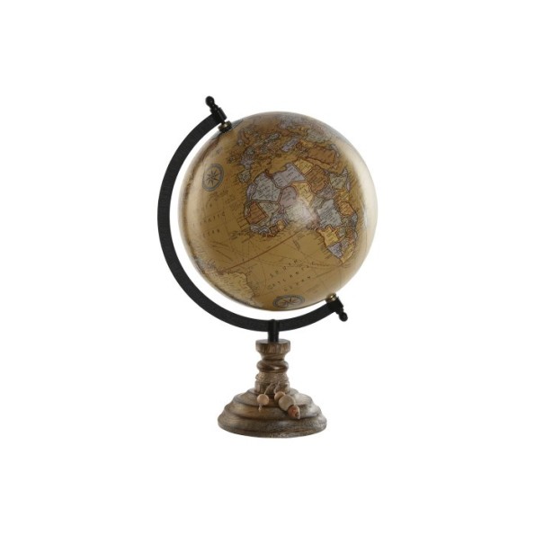 GLOBO TERRAQUEO PVC MANGO 23X22X33 FLECO BOLAS