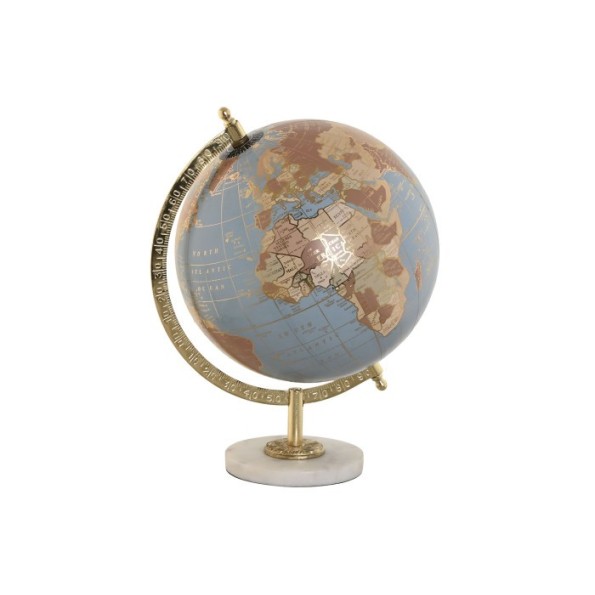 GLOBO TERRAQUEO PVC MARMOL 22X20X30 AZUL