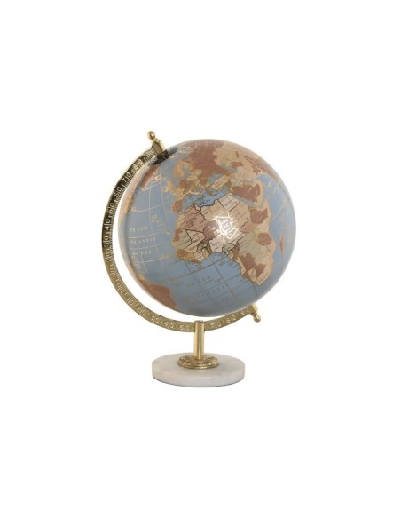 GLOBO TERRAQUEO PVC MARMOL 22X20X30 AZUL