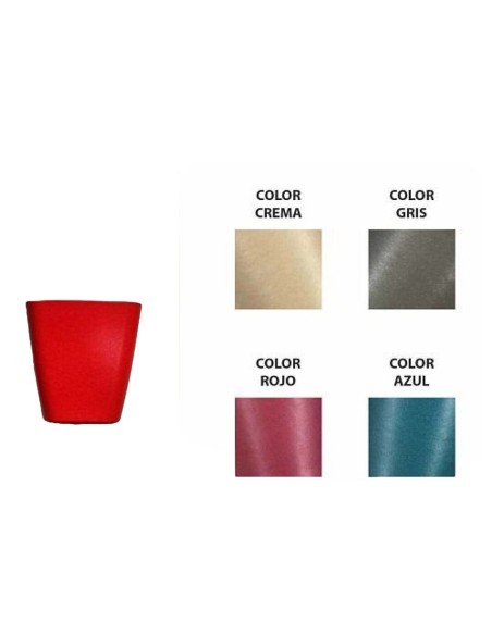 MACETA FIBRA DE BAMBU COLORES SURT. CUADRADO