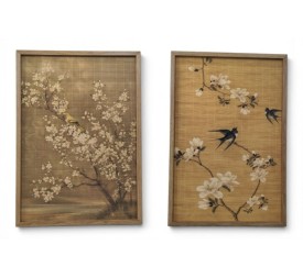 CUADRO BAMBU ABETO 50X3,2X70 AVES FLORES 2 SURT.