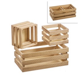 SET 3 CAJAS FRUTERAS MADERA LINE 2+1