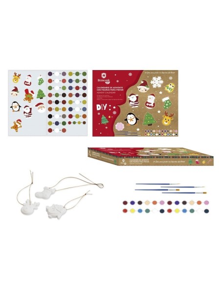 CAJA DE ADVIENTO CON FIGURAS PARA PINTAR