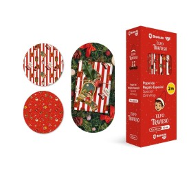PAPEL DE REGALO ELFO TRAVIESO 70X200