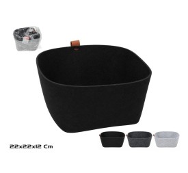 CESTA ORGANIZADORA FIELTRO CUADRADA 22X12CM 3 STD.
