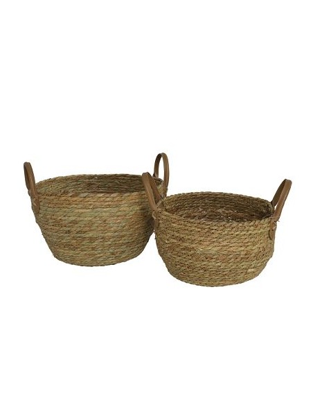 S/2 CESTAS NATURA 29,5x29,5x19CM