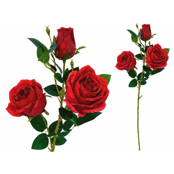 VARA ROSAS-CAPULLO X 3-81 CM (ROJO)