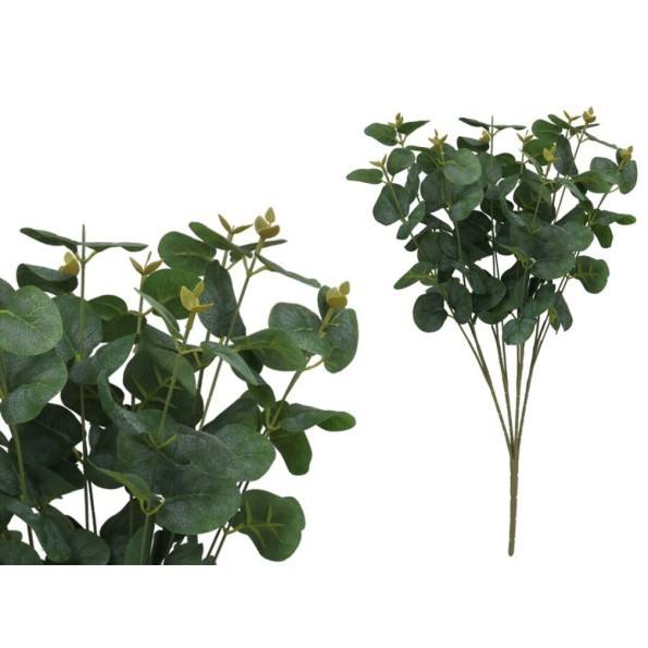 RAMO EUCALIPTO X 12 - 50 CM (VERDE)