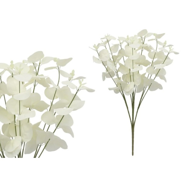 RAMO EUCALIPTO X 12 - 50 CM (BLANCO)