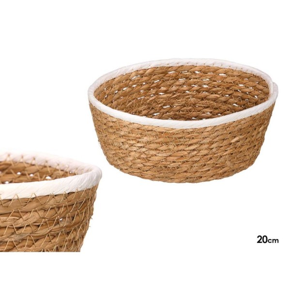 CESTO REDONDO 20CM BLANCO