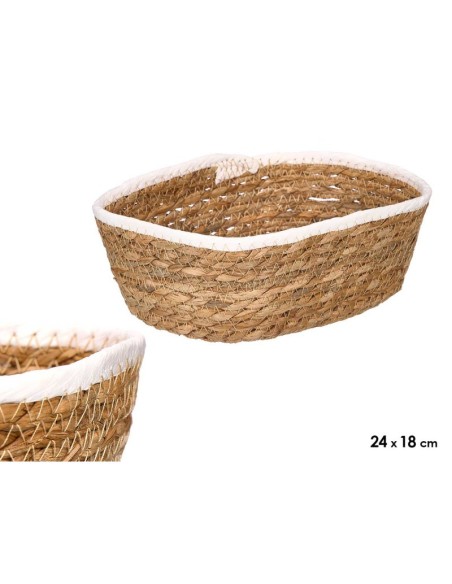 CESTO RECTANGULAR 24X18CM BLANCO