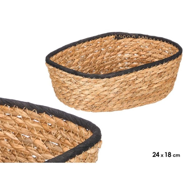 CESTO RECTANGULAR 24X18CM NEGRO