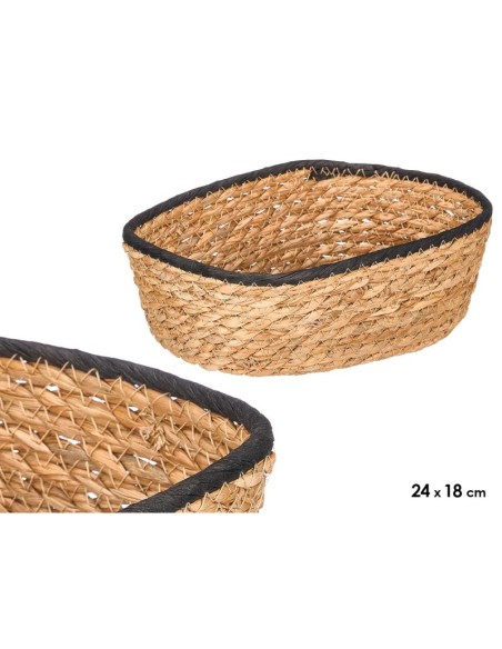 CESTO RECTANGULAR 24X18CM NEGRO