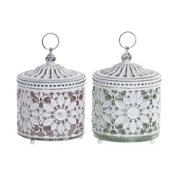DECORACION LUMINOSA LED METAL 8,5X8,5X13 2 SURT.