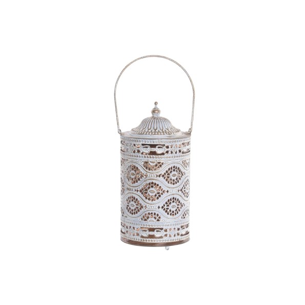 DECORACION LUMINOSA LED METAL 11X11X20,5 BLANCO