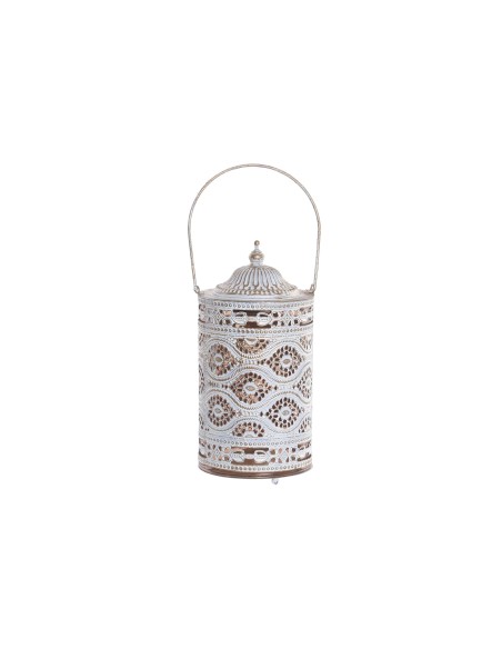 DECORACION LUMINOSA LED METAL 11X11X20,5 BLANCO
