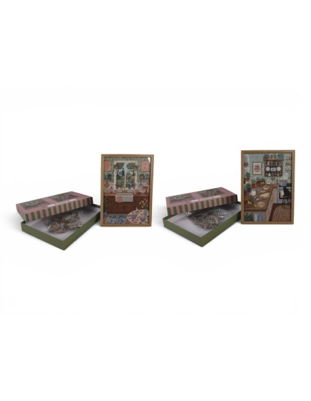 PUZZLE SET 2 MDF PAPEL 23X1X32 CAFE COCINA 2 SURT.