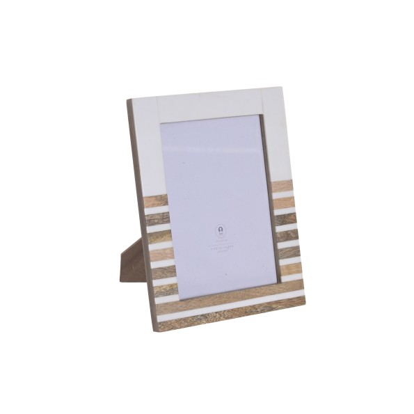 MARCO FOTO 13X18 MANGO CRISTAL 16X1,8X21,5 BLANCO
