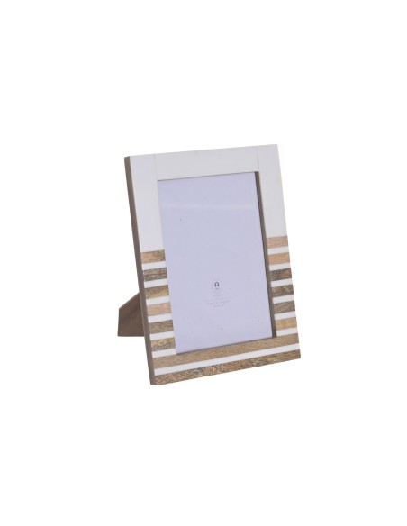 MARCO FOTO 13X18 MANGO CRISTAL 16X1,8X21,5 BLANCO