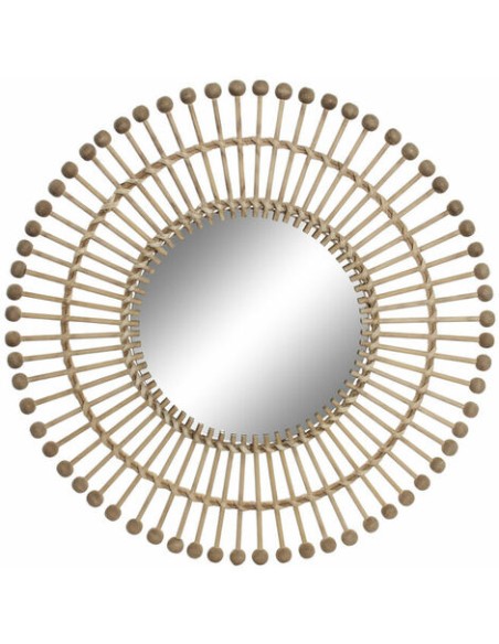 ESPEJO RATAN ESPEJO 55X2X55 NATURAL