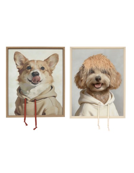 CUADRO LIENZO PS 50X3,5X60 PERRO GATO 3D 2 SURT.