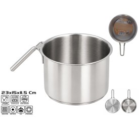 CAZO ACERO INOX. 15X23X11.5CM