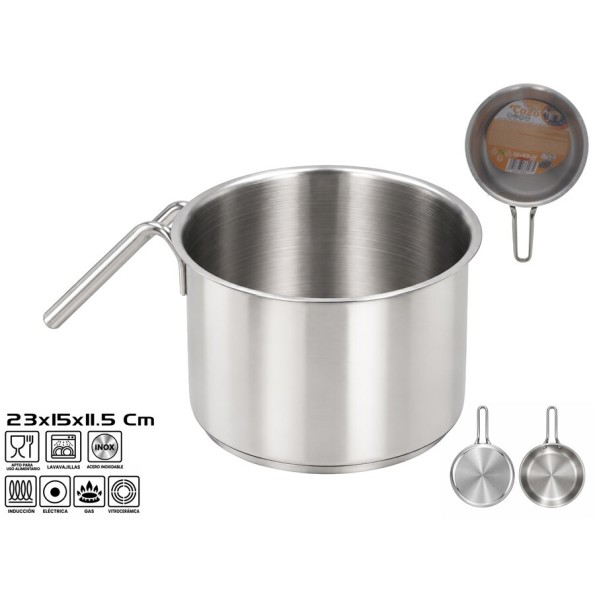 CAZO ACERO INOX. 15X23X11.5CM