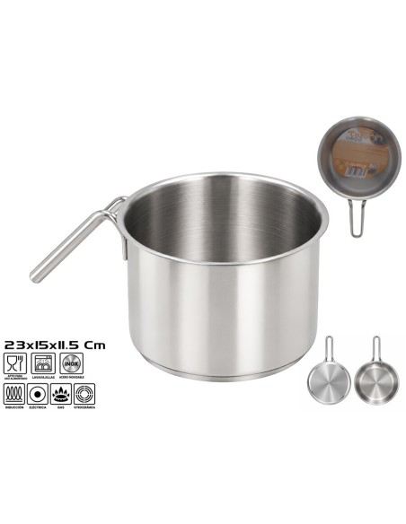 CAZO ACERO INOX. 15X23X11.5CM
