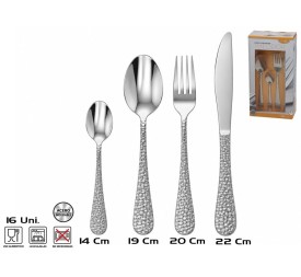 JUEGO CUBIERTOS INOX X16 THEODOR 21X2CM