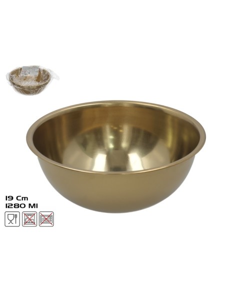 ENSALADERA ROSEFH 19CM 1280ML DORADO