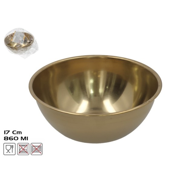 ENSALADERA ROSEFH 17CM 860ML DORADO