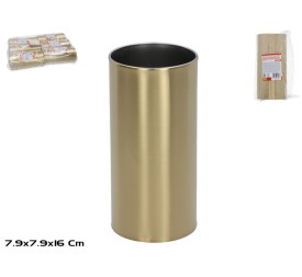 PORTA CUBIERTOS  MET 7,9XH16CM DORADO