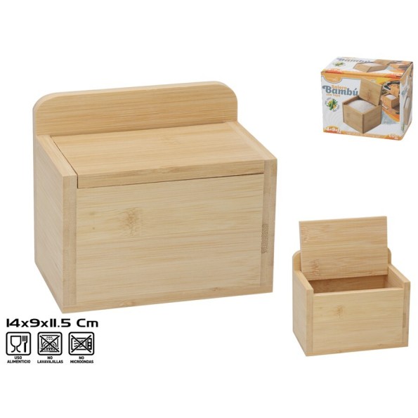 SALERO BAMBU C/TAPA 600ML 14X9X11.5CM