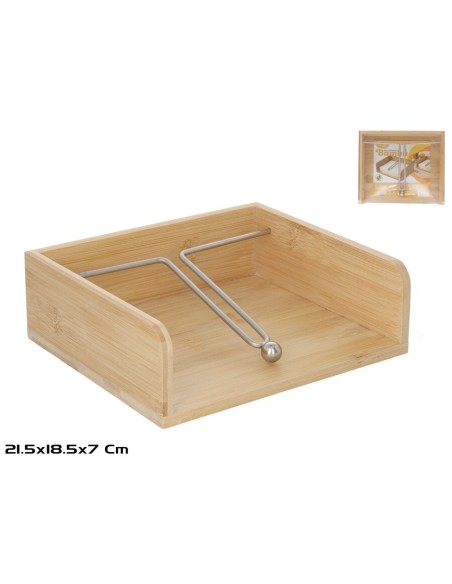 SERVILLETERO BAMBU 7X18.5X21.5CM
