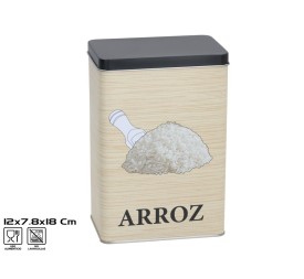 TARRO METAL PARA ARROZ 12X7,8X18 CM 1,4 L
