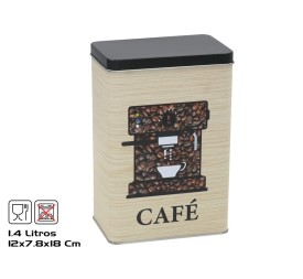 TARRO METAL PARA CAFE 12X7,8X18 CM 1,4 L