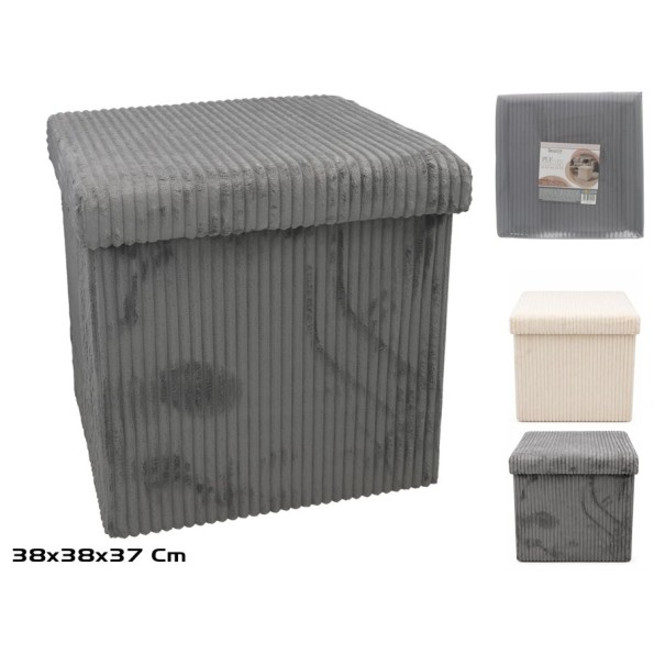 PUF OTOMANO 39L PLEGABLE 38X38X37CM 2 STD