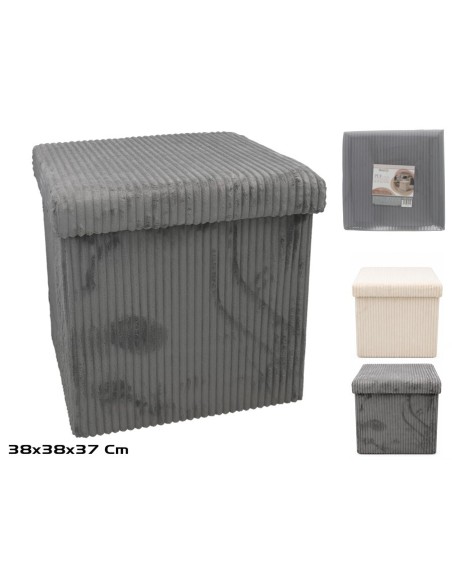 PUF OTOMANO 39L PLEGABLE 38X38X37CM 2 STD