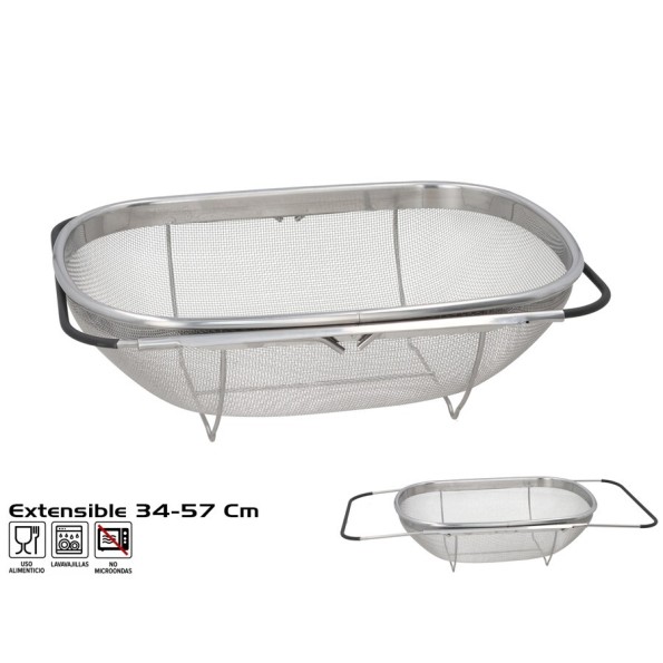 COLADOR EXTENSIBLE FREGADERO 57X23X11CM