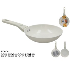 SARTEN ALUMINIO CERAMICO 20CM CREMA