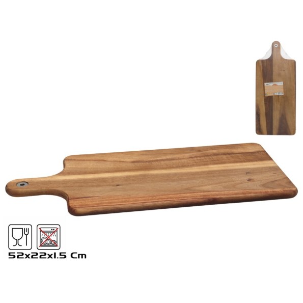 TABLA DE CORTE MADERA ACACIA 52CM 52X22X1,5CM