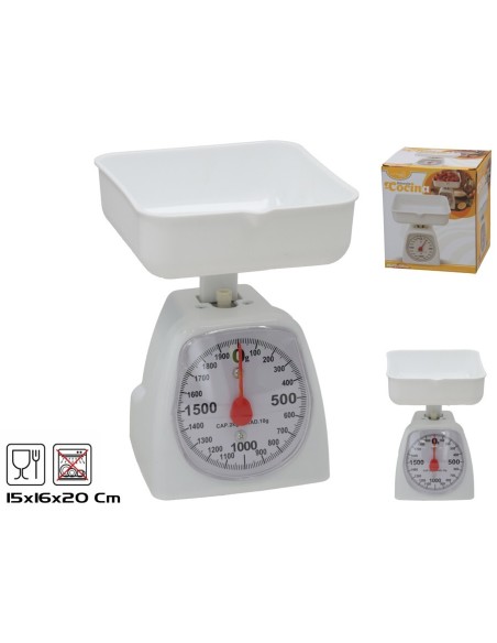 BASCULA COCINA 2KG 16X15X20CM